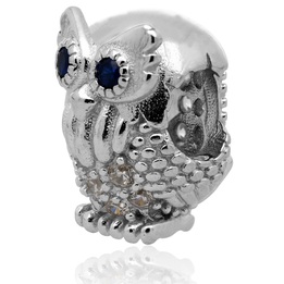 Wisiorek srebrny modułowy beads sowa pr.925