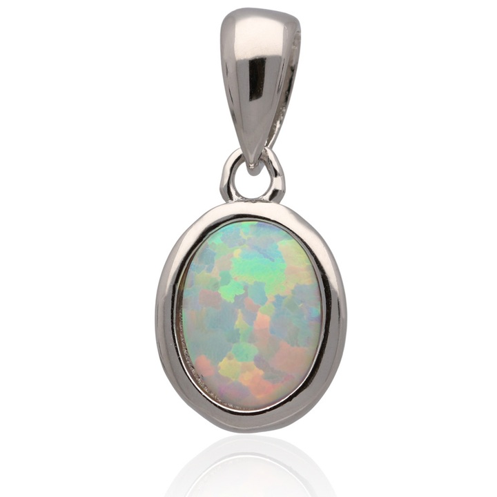 Wisiorek damski z OPALEM crystal AB OPAL srebro 925