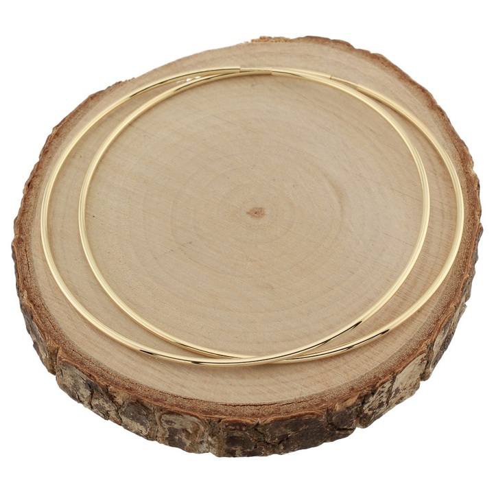 Kolczyki złote KÓŁKA 70mm klasyczne KOŁA kółeczka ZŁOTO 585