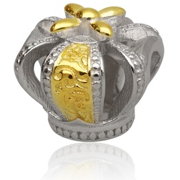 Wisiorek srebrny modułowy CHARMS BEADS korona srebro 925