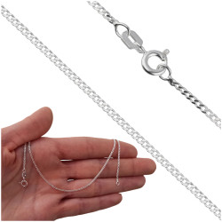 Łańcuszek srebrny pancerka...