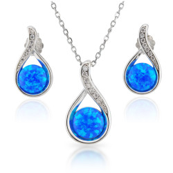 Komplet biżuterii srebrnej...