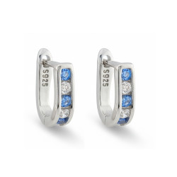 Kolczyki rodowane przecinki...