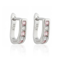 Kolczyki rodowane przecinki...