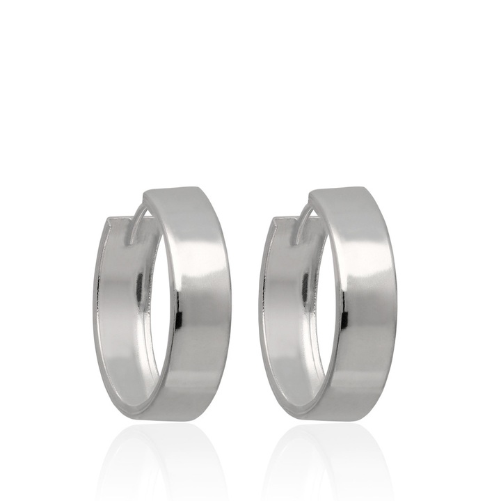 Kolczyki srebrne kółka rynny 20mm koła pr.925