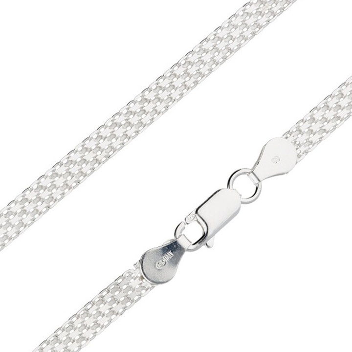 Bransoletka srebrna bismark 19cm 4.5mm 925