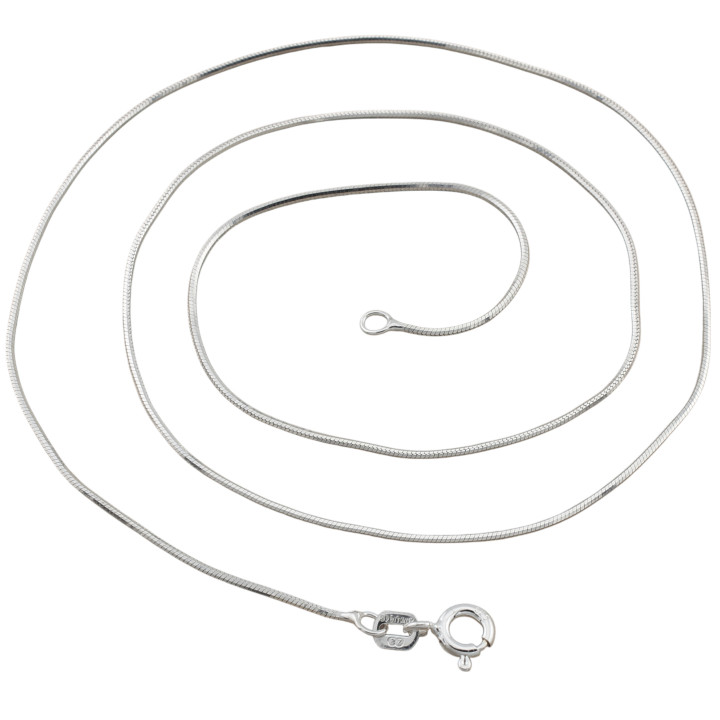Łańcuszek srebrny żmijka linka 45cm 0.8mm 925 klasyczny
