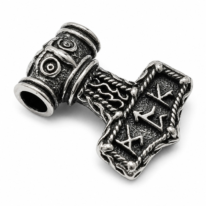 Wisiorek męski młot thora nordycki zawieszka męska mjolnir srebro 925