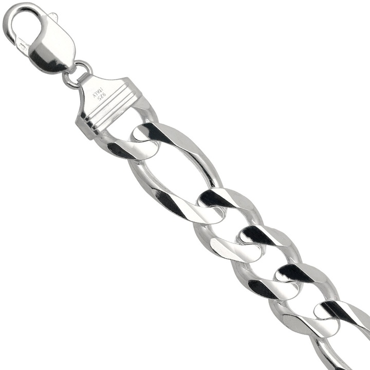 Łańcuszek srebrny figaro 60cm 13mm 925