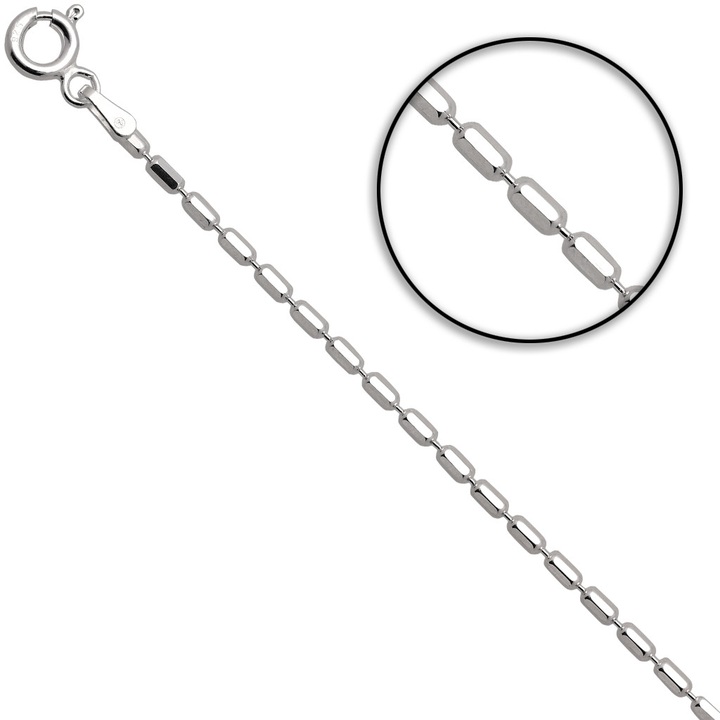 Łańcuszek srebrny Wałek 55cm 1.7mm 925