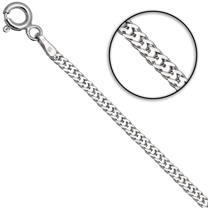 Łańcuszek srebrny rombo 75cm 2.3mm srebro 925