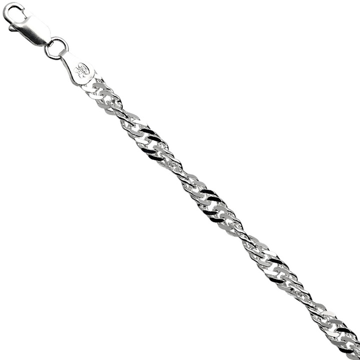 Łańcuszek srebrny singapur 50cm 4.4mm 925