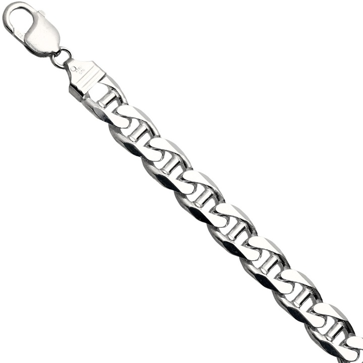 Łańcuszek srebrny żyletka 60cm 11mm 925
