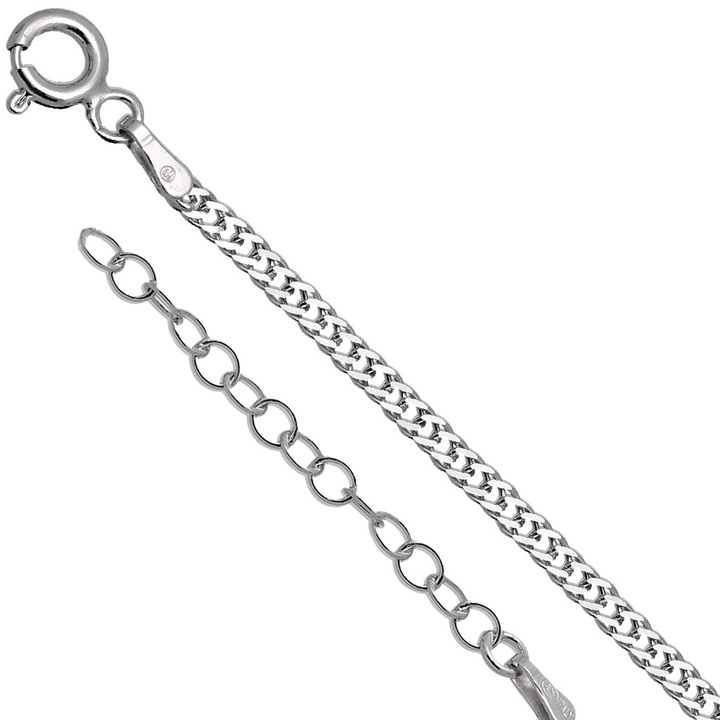Łańcuszek srebrny rombo 38-43cm 2.3mm srebro 925