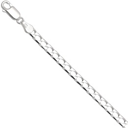 Łańcuszek srebrny pancerka 45cm 4mm 925