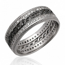 Pierścionek srebrny z...