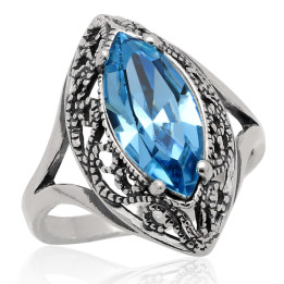 Pierścionek srebrny swarovski srebro pr.925