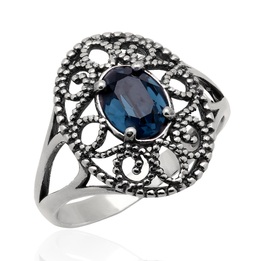 Pierścionek srebrny swarovski srebro pr.925
