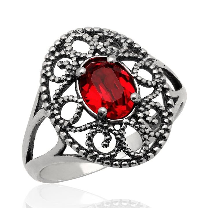 Pierścionek srebrny swarovski srebro pr.925