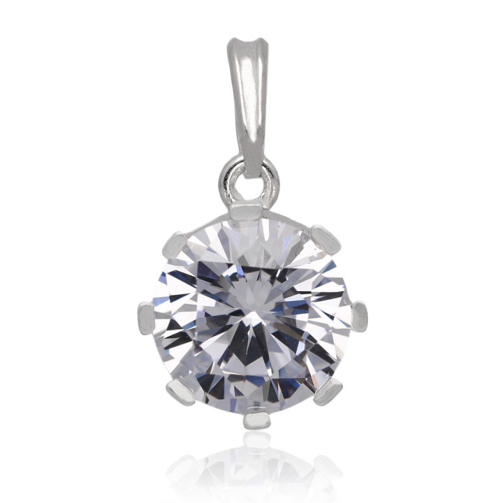 Wisiorek srebrny z cyrkoniami crystal 925