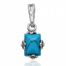 Wisiorek srebrny z turkusem...