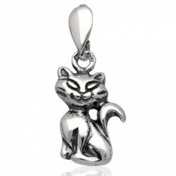 Wisiorek srebrny kot kotek...