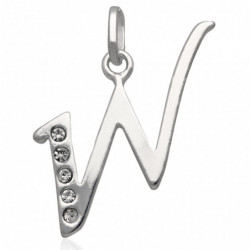 Wisiorek srebrny literka W...
