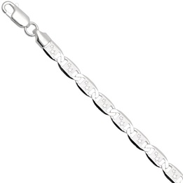 Bransoletka srebrna żyletka 21cm 6mm 925