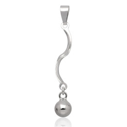 Wisiorek srebrny kula 8mm kulka srebro pr.925