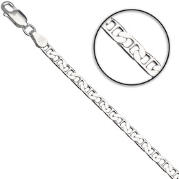 Bransoletka srebrna żyletka 19cm 3.8mm 925