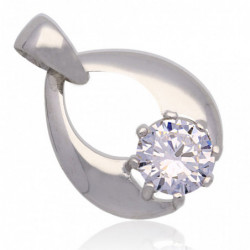 Wisiorek srebrny z cyrkonią...