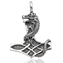 Wisiorek męski młot thora nordycki zawieszka męska mjolnir srebro 925