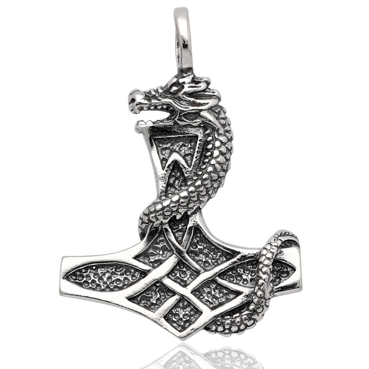 Wisiorek męski młot thora nordycki zawieszka męska mjolnir srebro 925