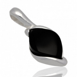 Wisiorek srebrny z onyksem...