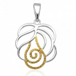 Wisiorek srebrny pozłacany...