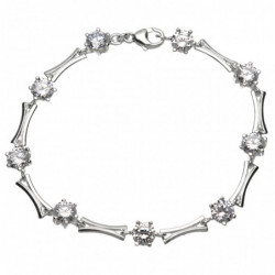 Bransoletka srebrna 19cm z...