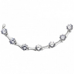 Bransoletka srebrna 19cm z...