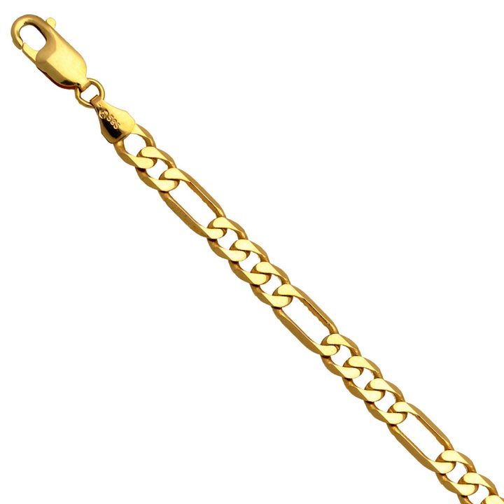 Bransoletka złota figaro 21cm 5.4mm złoto pr.585