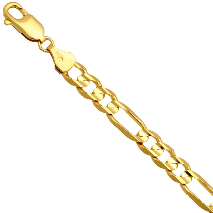 Bransoletka złota figaro 22cm 6.3mm złoto pr.585
