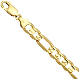 Bransoletka złota figaro 23cm 8.5mm złoto pr.585