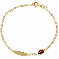 Bransoletka złota biedronka...