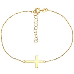 Bransoletka złota krzyż krzyżyk złoto pr.585