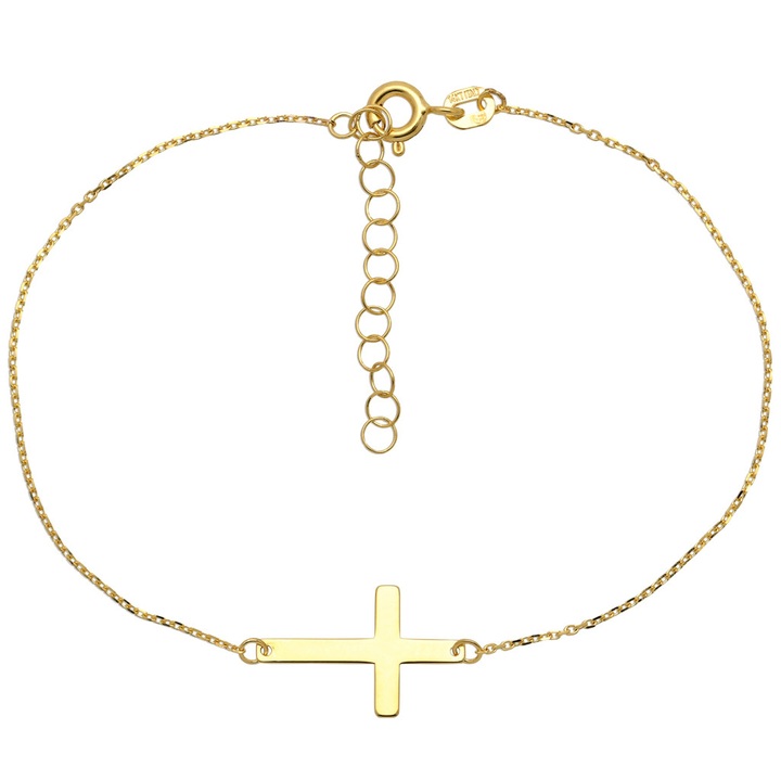 Bransoletka złota krzyż krzyżyk złoto pr.585