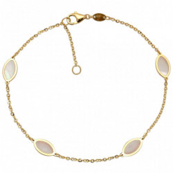 Bransoletka złota z masą...