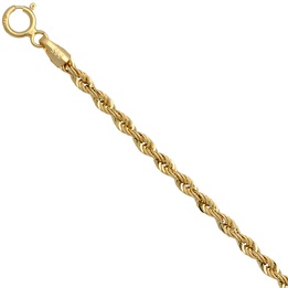 Bransoletka złota kordel 18cm 2.6mm złoto pr.585