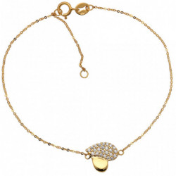 Bransoletka złota serce z...