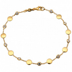 Bransoletka złota 19cm z...