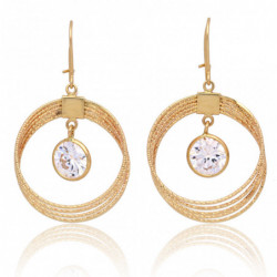 Kolczyki złote na biglu z...