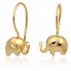 Kolczyki złote na biglu...