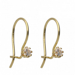 Kolczyki złote na biglu z...